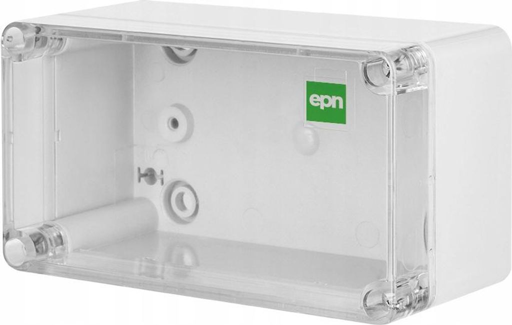 Wasserdichte Abzweigdose IP65 Aufputz grau mit transparentem Deckel 170x105x82mm