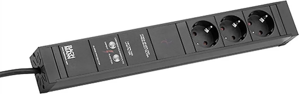 BACHMANN CONNECT LINE Multiprise 3 Prises avec Protection Contre Surtension