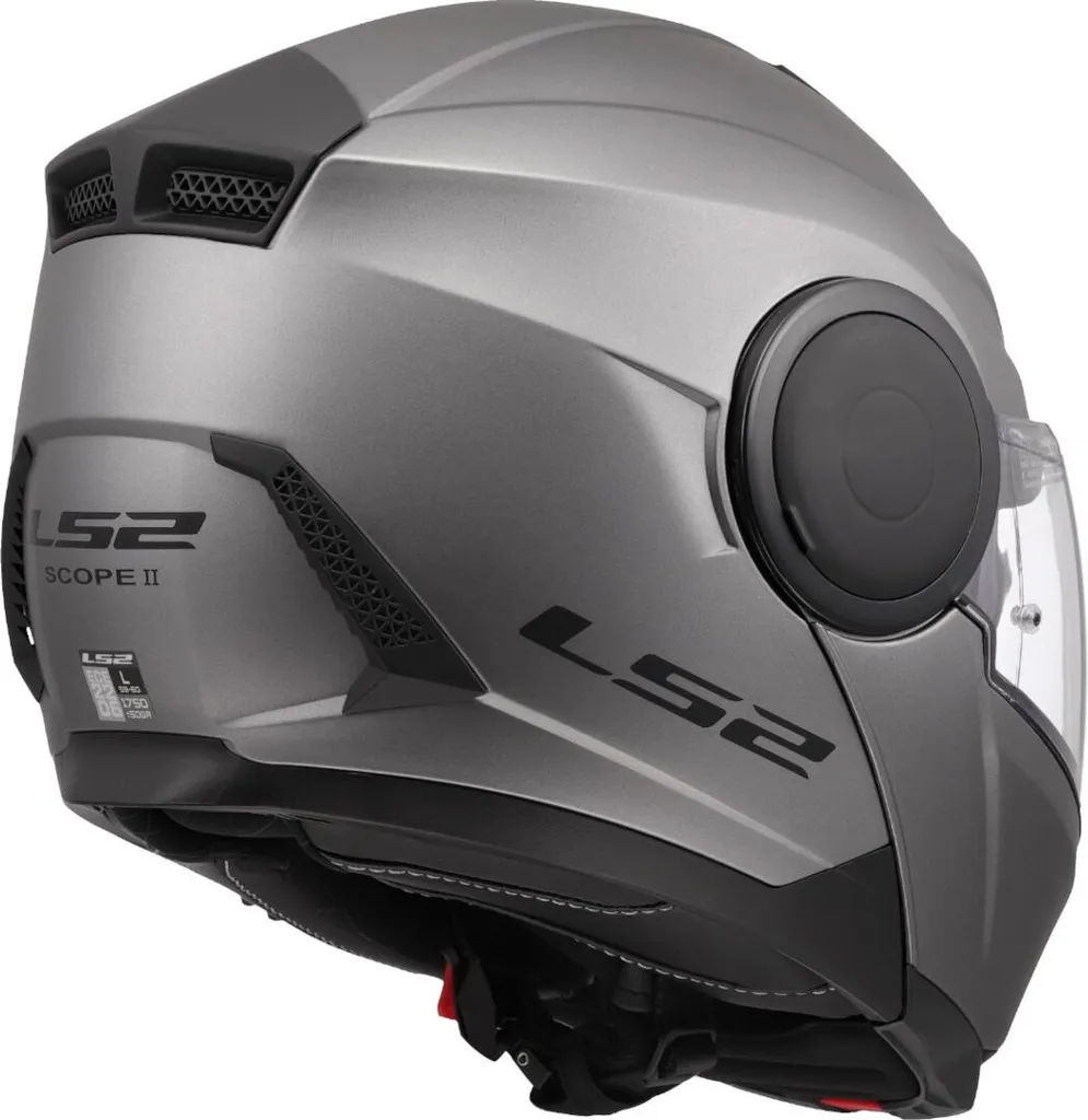 Casque LS2 FF902 SCOPE II Solid Matt Titanium XS - Modulable Précis
