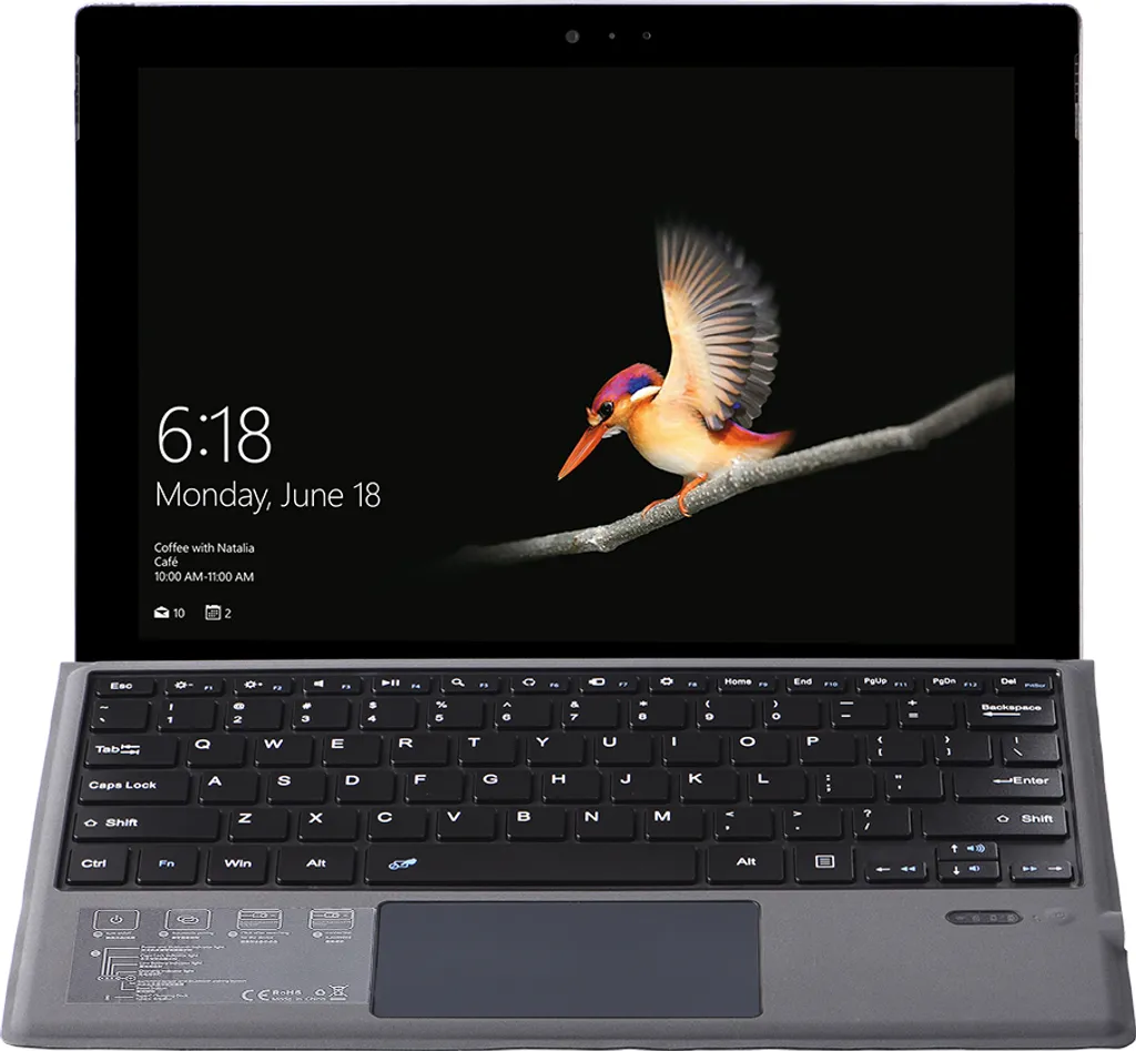 Clavier Bluetooth Microsoft Surface Pro 3/4/5/6 en Alliage d'Aluminium - 3
