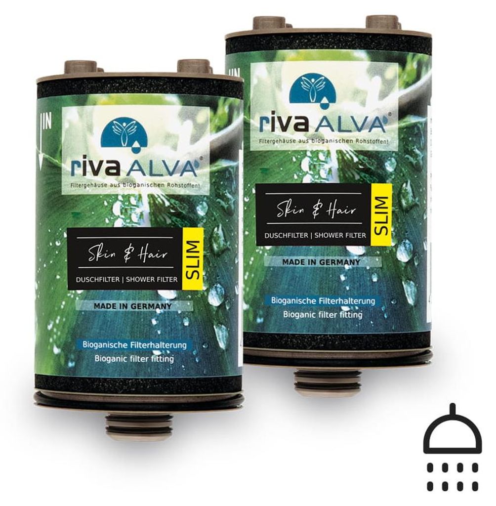 rivaALVA Skin & Hair SLIM Duschfilter | Ersatzkartusche Produktbild 