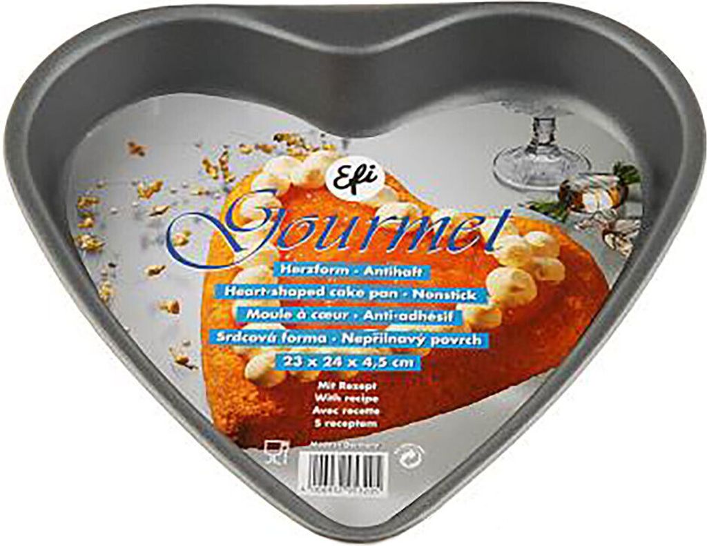 Efi Gourmet Herzform Antihaft - Kuchenform mit Rezept