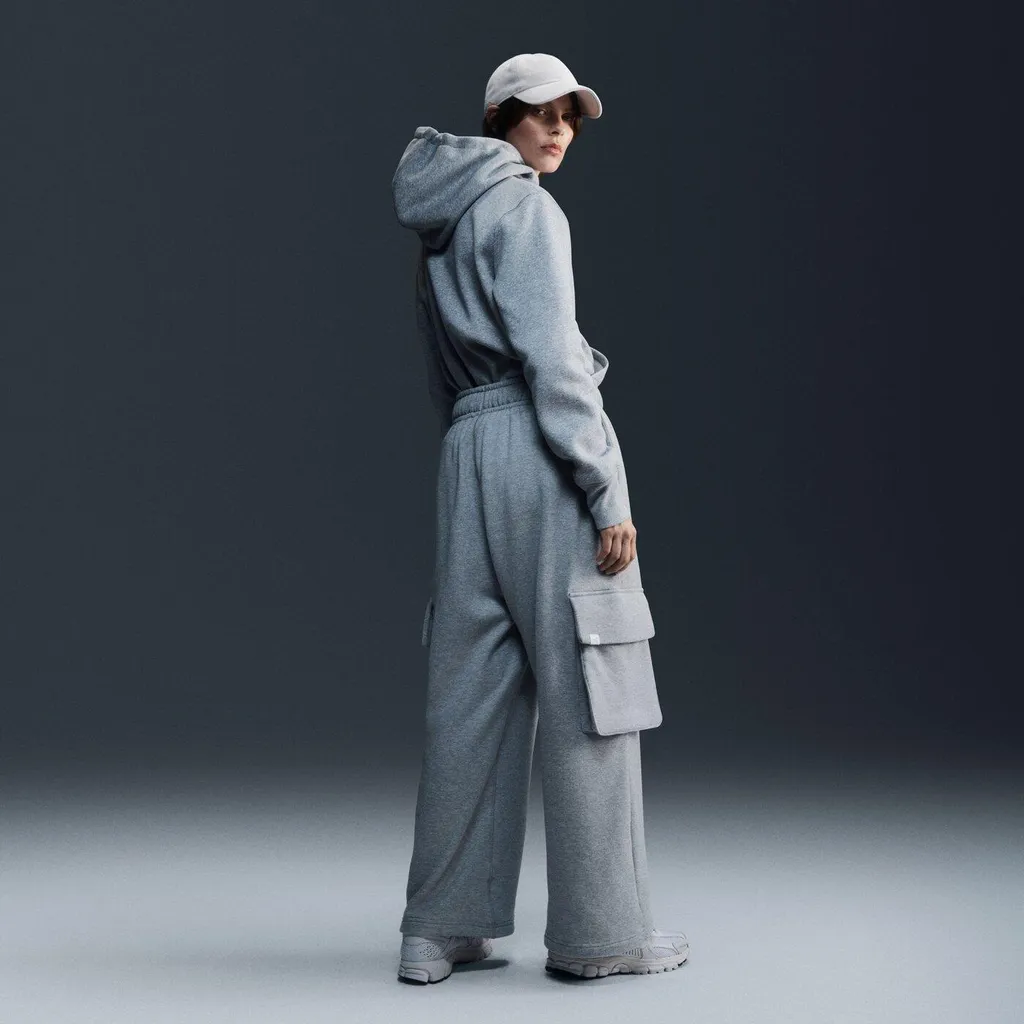 Felpa Nike Phoenix Fleece Grigia HF6839-063 Donna | Stile Oversize L - 8