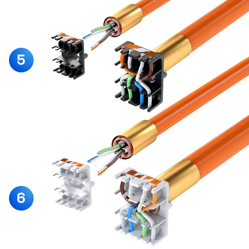 Éliminez les Interférences avec le Module Keystone Cat6A Blindé 180°