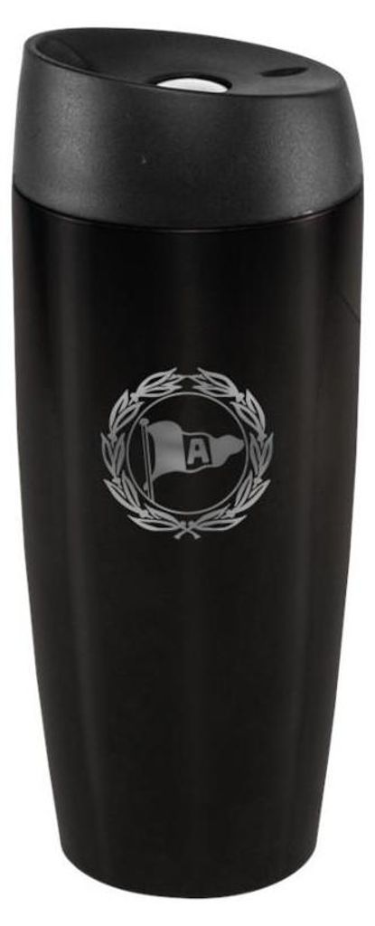 Arminia Bielefeld Thermobecher Logo schwarz Produktbild 