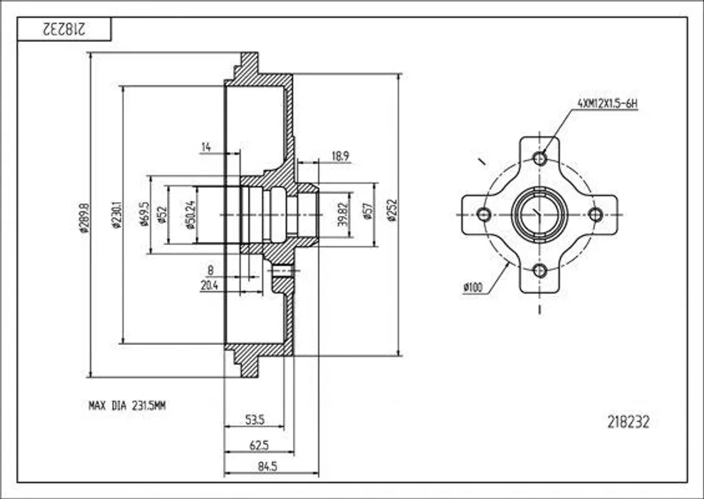 Supprimez les bruits de freinage sur Passat 35I - Tambour HART 218 232