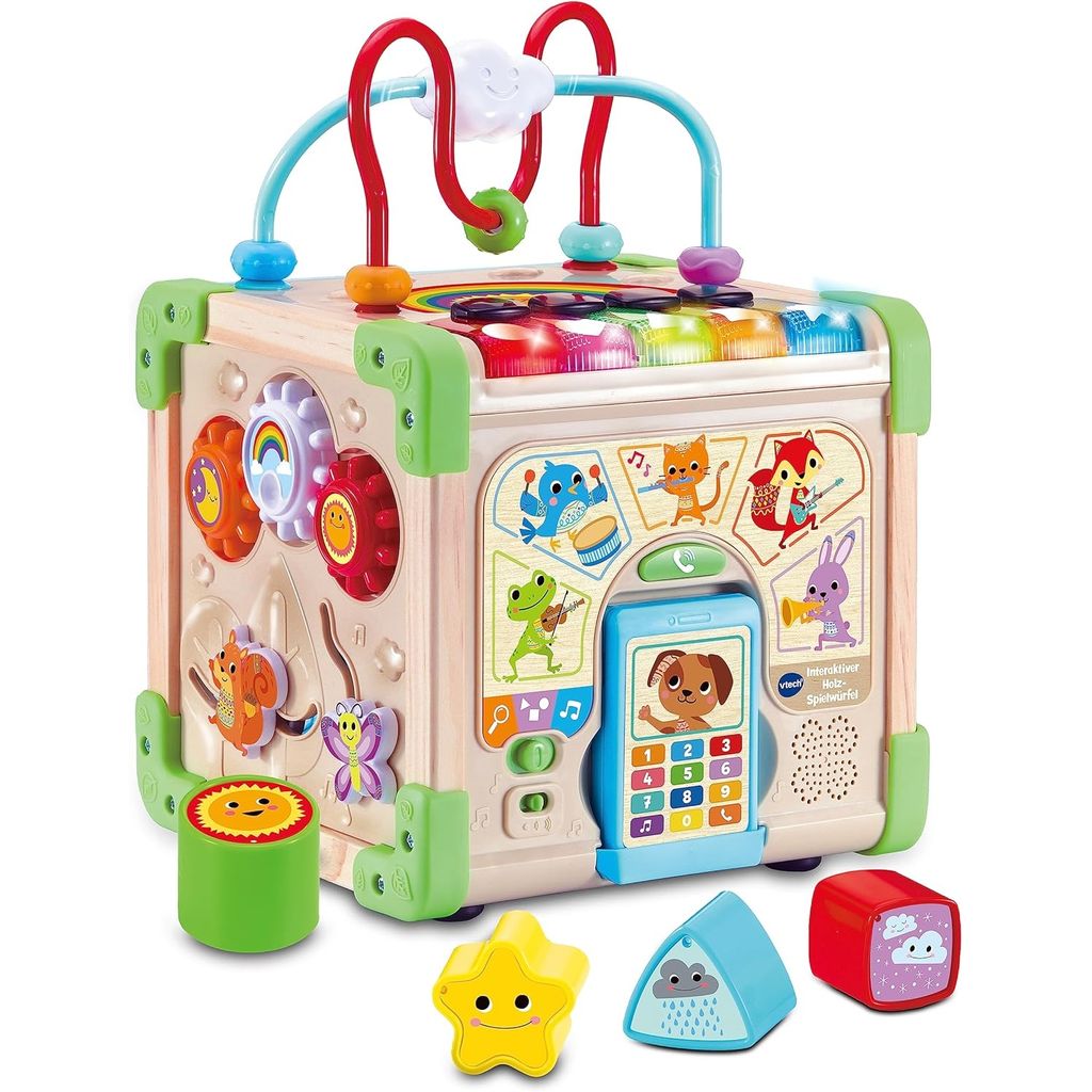 VTech Baby Interaktiver Holz-Spielwürfel, 1 Jahr(e), Produktbild 