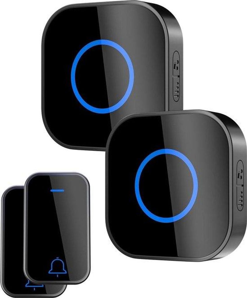 Bezdrátová sada IP55 – 2 tlačítka – 2 přijímače – dosah 350 Obrázek produktu 