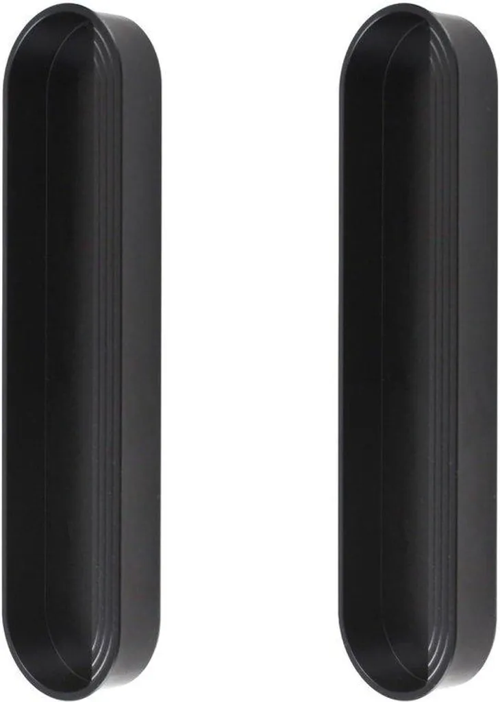 Poignée de meuble ovale noire mate 150 mm pour tiroir et placard moderne