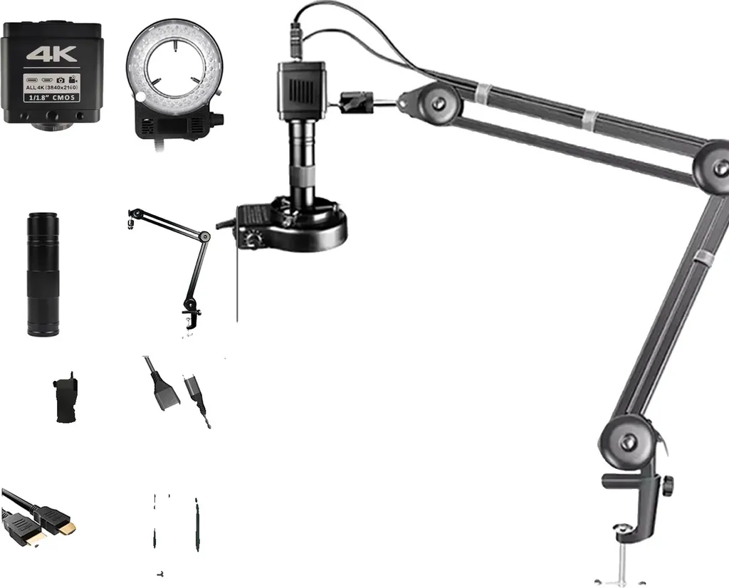 Microscope pour soudure électronique 48 MP, inspection précise 150x
