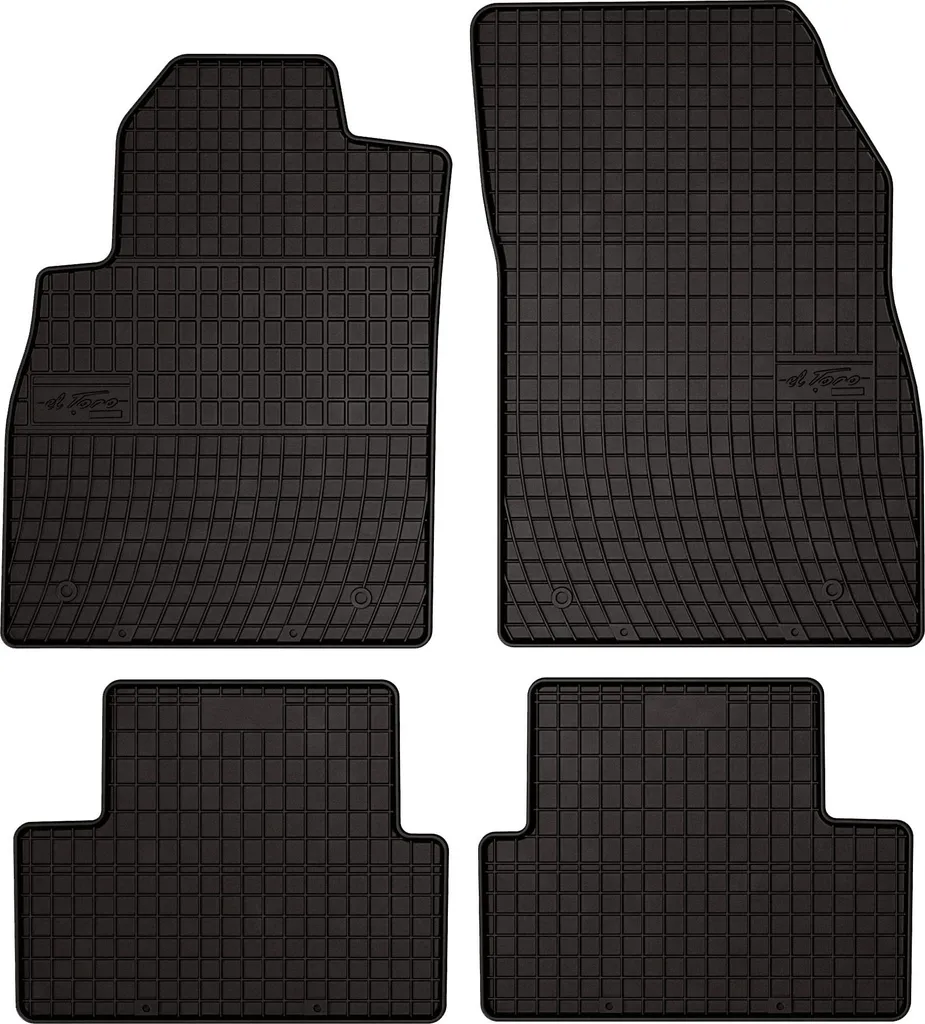 Tappetini Gomma Opel Astra J 2009-2015: Set 4 Pezzi con Fissaggi
