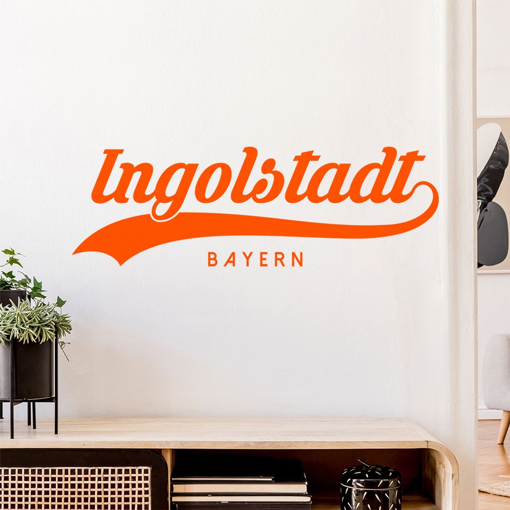 Ingolstadt Bayern Wandtattoo Wandaufkleber Wall Sticker - Dekoration, Küche, Wohnzimmer, Schlafzimmer, Badezimmer