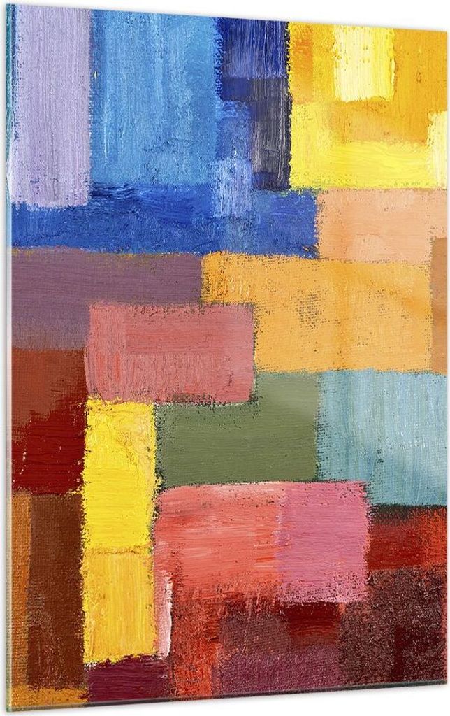 Bilder auf glas - Einteilig - Abstraktion modern - 50x70cm - Glasbilder - Wandbilder - Bilder - zum Aufhängen bereit - Wanddekoration aus Glas - G...