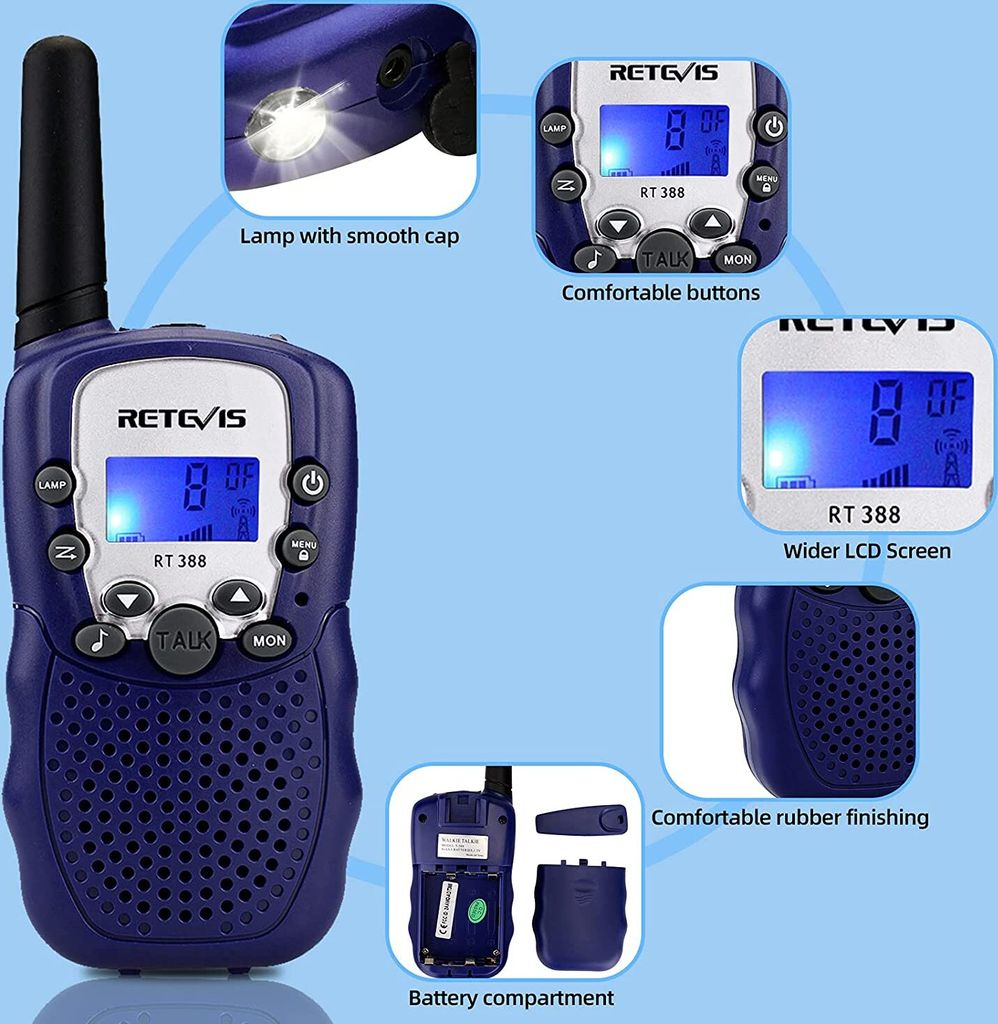 Retevis RT388 Walkie Talkie, Ostergeschenke Kinder ab 4-12 Produktbild 2