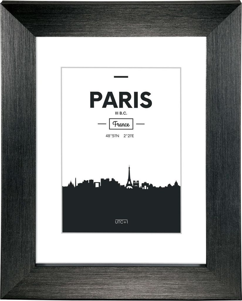 Hama Paris, Einzelbilderrahmen, Glas, Kunststoff, Schwarz, 7 x 10 cm, 100 mm, 150 mm