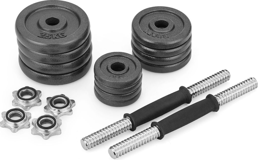 Sada činek Gymtek 20kg s pouzdrem - 2x rukojeti činek - 4x Obrázek produktu 4