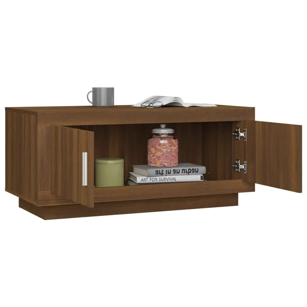Tavolino Salotto Rovere Marrone 102x50x45cm - Design Moderno vidaXL - 4
