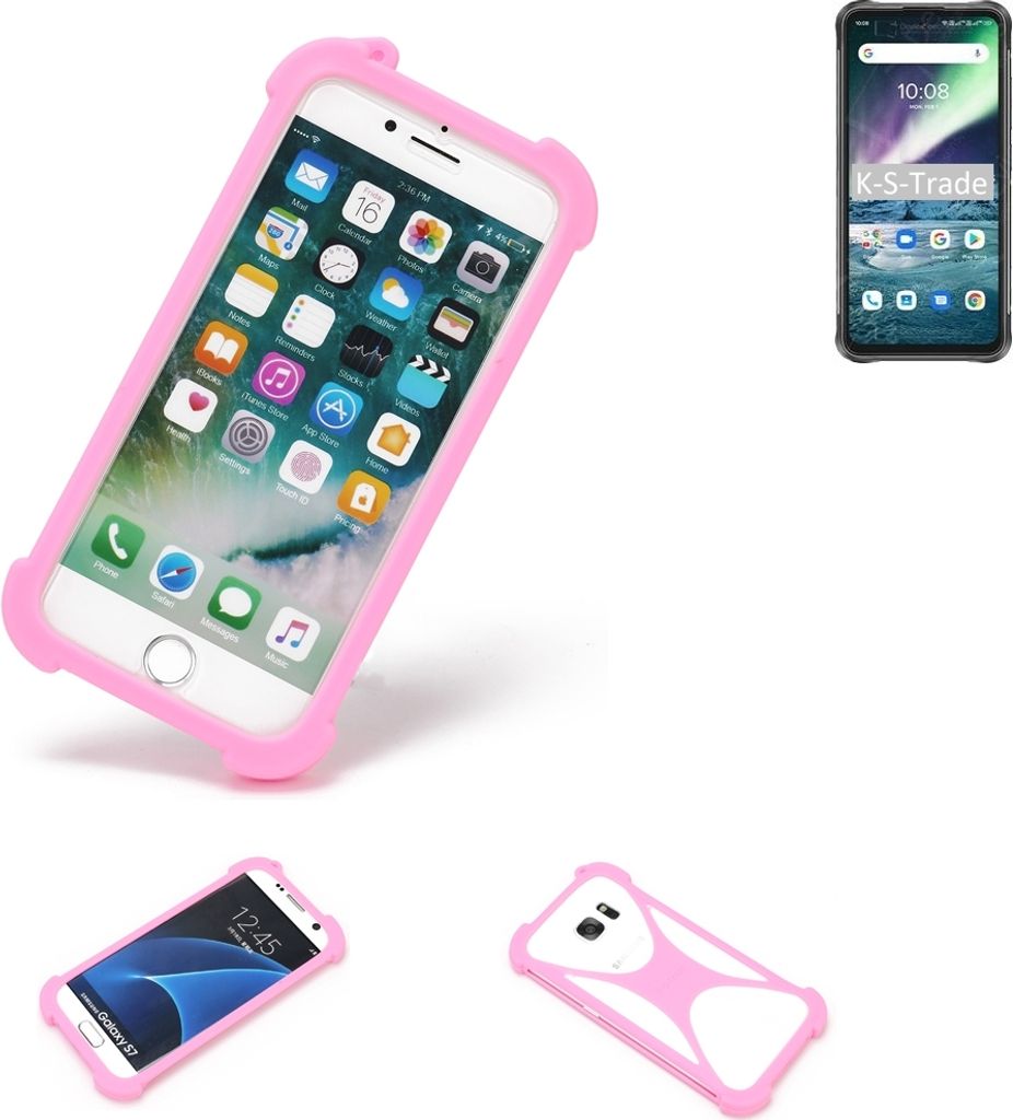 K-S-Trade Handy Hülle kompatibel mit UMIDIGI Bison GT Schutz Hülle Bumper Silikon Schutz Hülle Cover Case Silikoncase Silikonbumper TPU Softcase