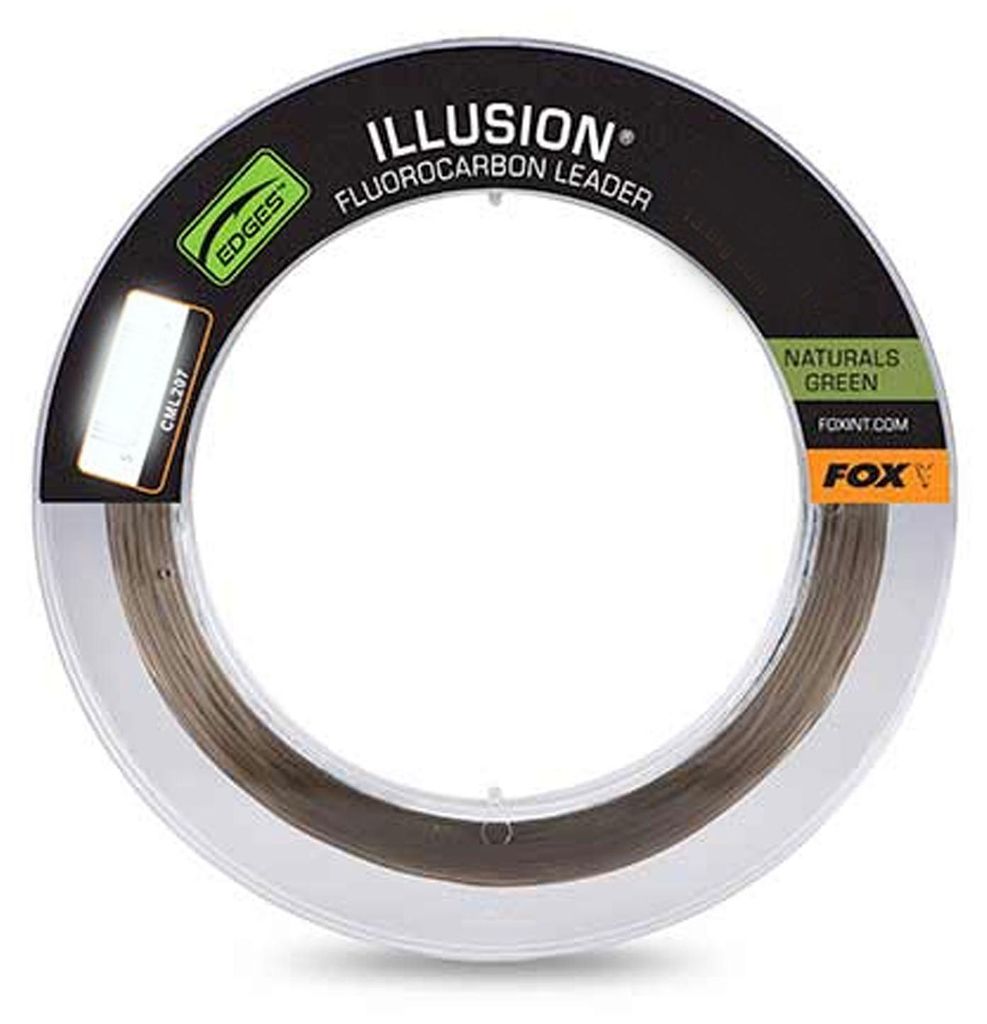 Fox Illusion Fluorocarbon Leader 30lb 13.6kg 0.50mm 50m Naturals green Karpfen Fluo-Vorfachschnur