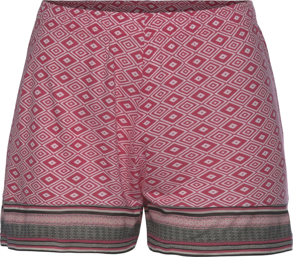 Vivance Dreams Schlafshorts pink gemustert Größe 36/38