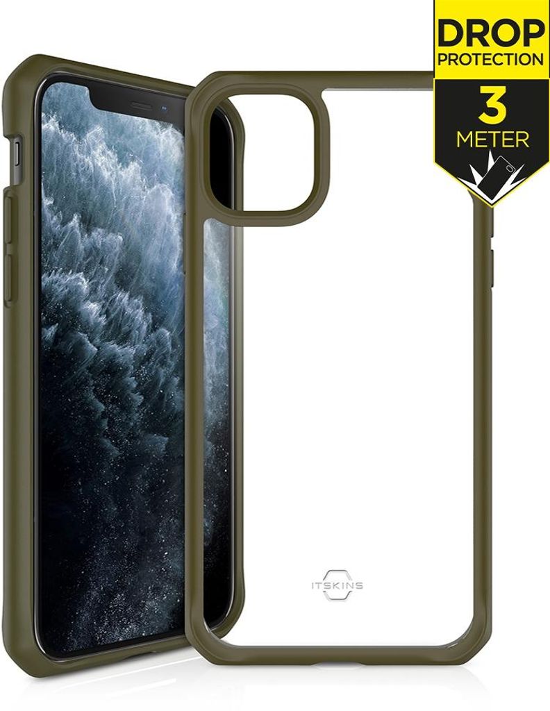 ITSkins HybridSolid iPhone 11 Pro Hülle Hardcase Backcover Stoßfest - Kaki