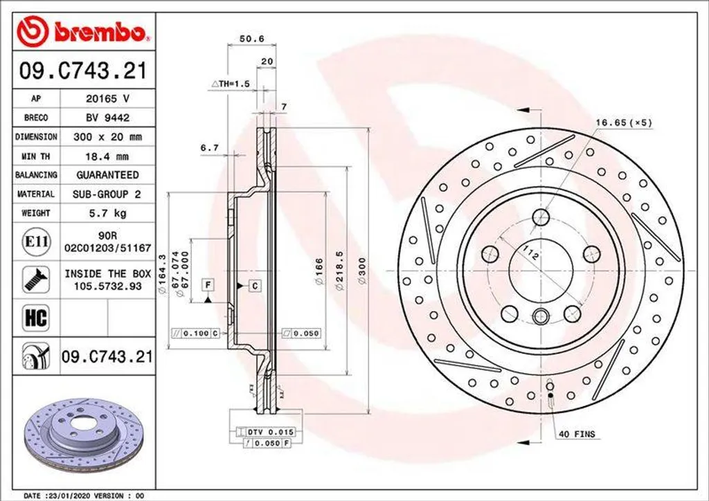 Disque de frein pour MINI F54 et F60 : sécurité et confort de freinage