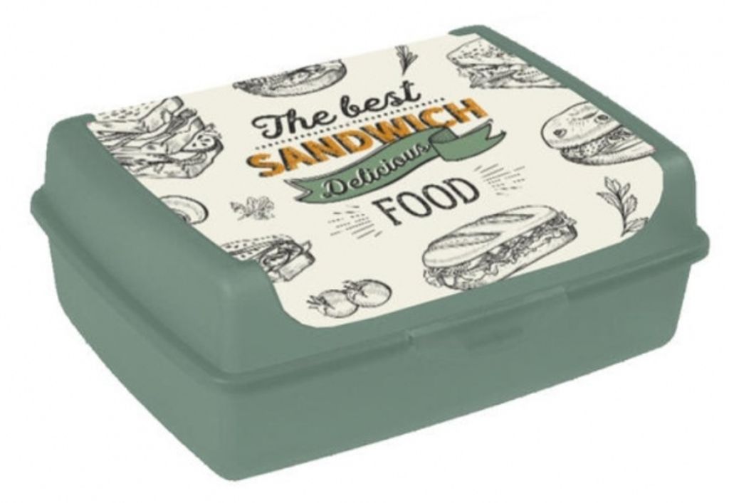Svačinkový box Sandwich - midi 1 l, zelený Obrázek produktu 