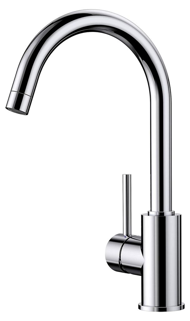 MIDA | Küchenarmatur in Chrom | Hochdruck | Rückflussverhinderer | Keramikkartusche | Gesicherte Wasserqualität & wassersparend | [10,6x18,5x32,...