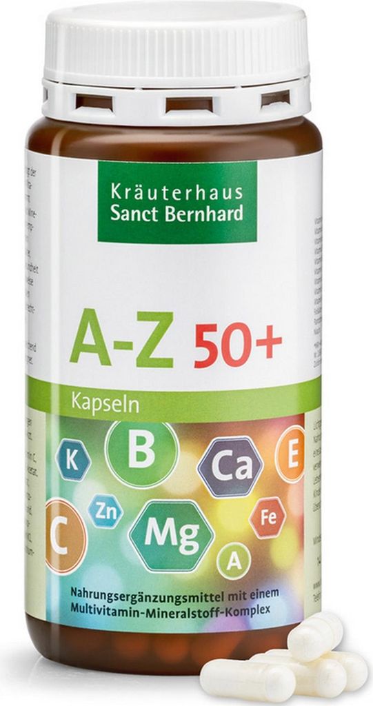 Sanct Bernhard A-Z-Kapseln 50plus - 150 Kapseln Produktbild 