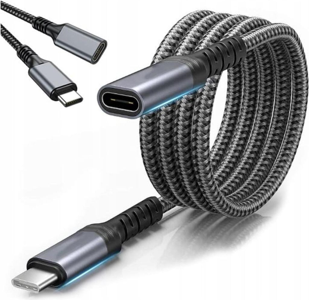 Kabel - Verlängerungskabel - USB-C-Buchse - Thunderbolt 3 - 4k 60 Hz - 10 GB - 100 W - 2 m - Audio und Video