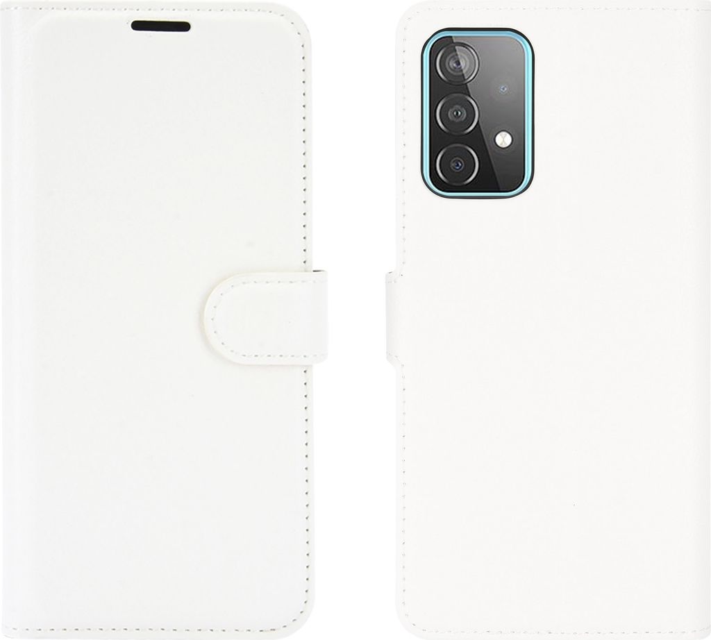 Mobigear Classic Samsung Galaxy A52s 5G Hülle Klapphülle Geldbörse - Weiß