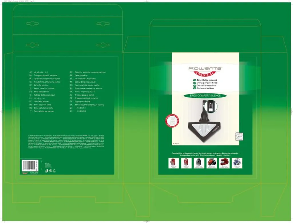 Spazzola Rowenta ZR901801 Parquet Delta - Accessorio Lock System