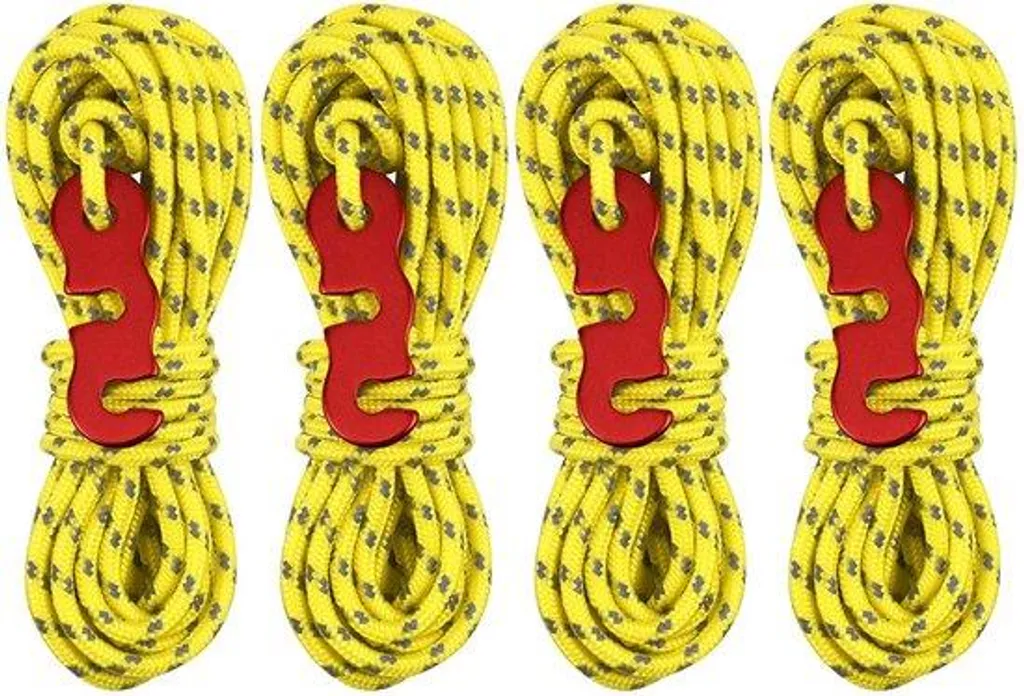 Corde camping réfléchissante 16m nylon pour fixer tente et auvent