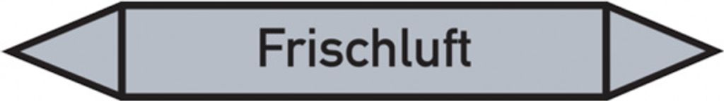 Dreifke Rohrleitungsetikett, Frischluft | Folie selbstklebend | 100x15 mm, 1...