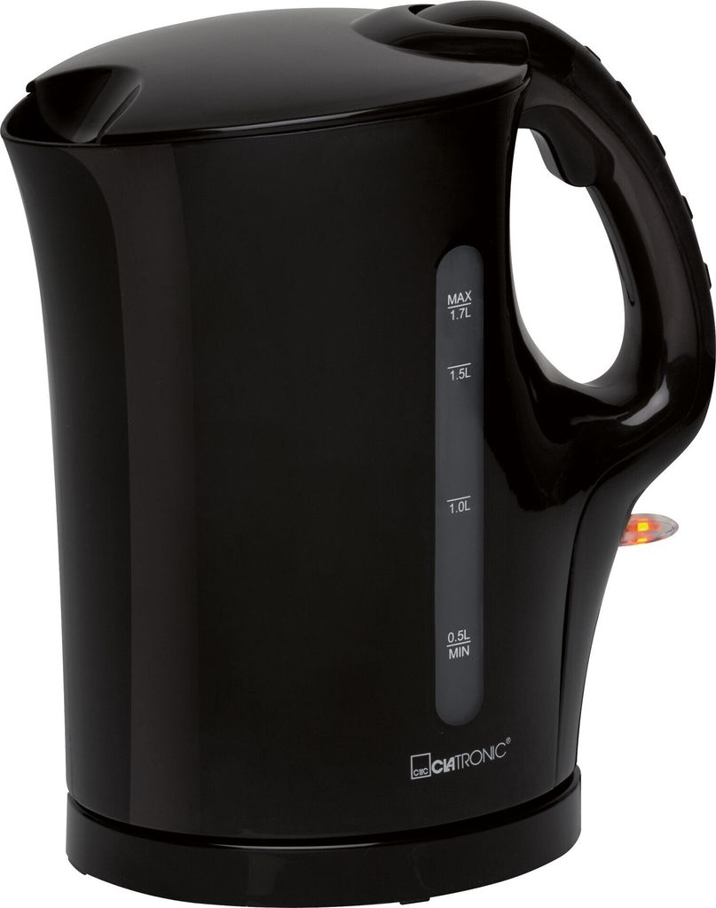 Clatronic Wasserkocher, Kettle, Wasserkocher 1,7 L mit automatischer u. manuellen Abschaltung, herausnehmbarer Kalkfilter, max. 2200Watt, Wasserkoc...