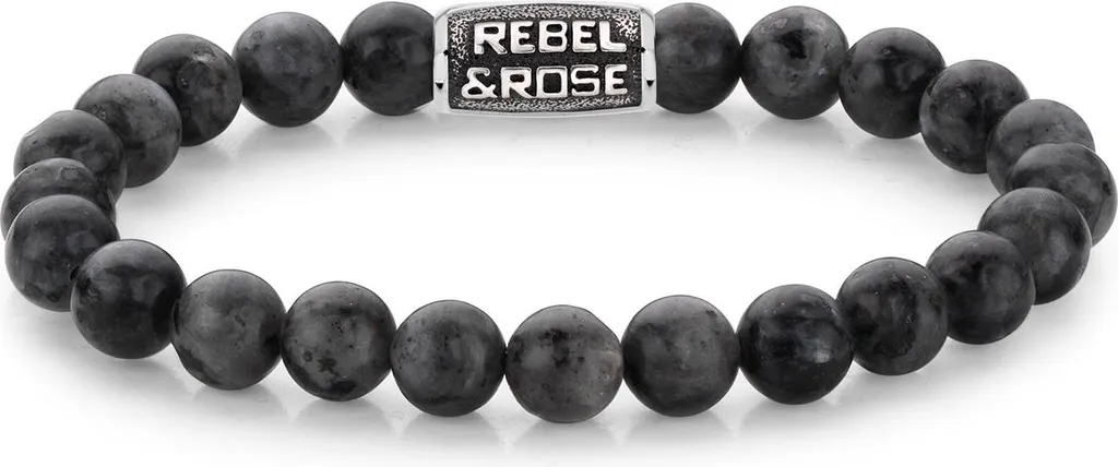 Bracelet Rebel & Rose RR-80097-V : le bijou gris vintage confortable 19cm