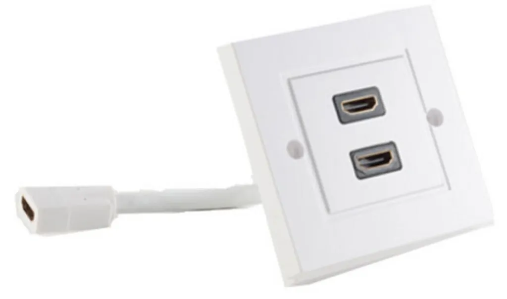 Solution passage câble HDMI mural shiverpeaks BASIC-S blanc pur efficace - 2