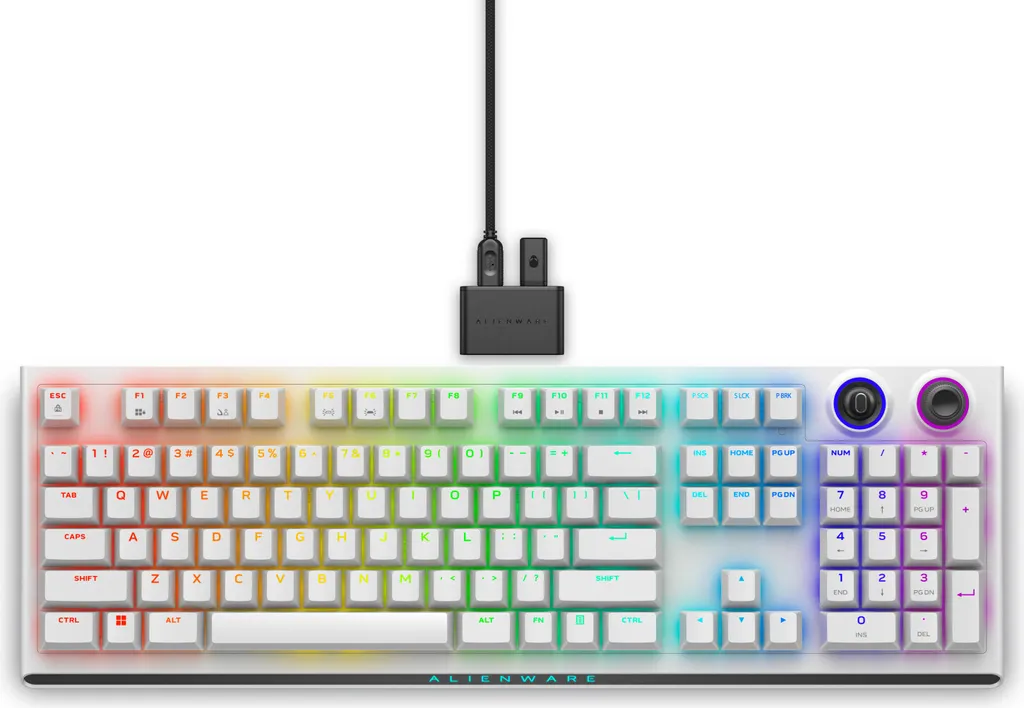Clavier Gaming sans fil Alienware AW920K Tri-Mode pour Setup E-sport US
