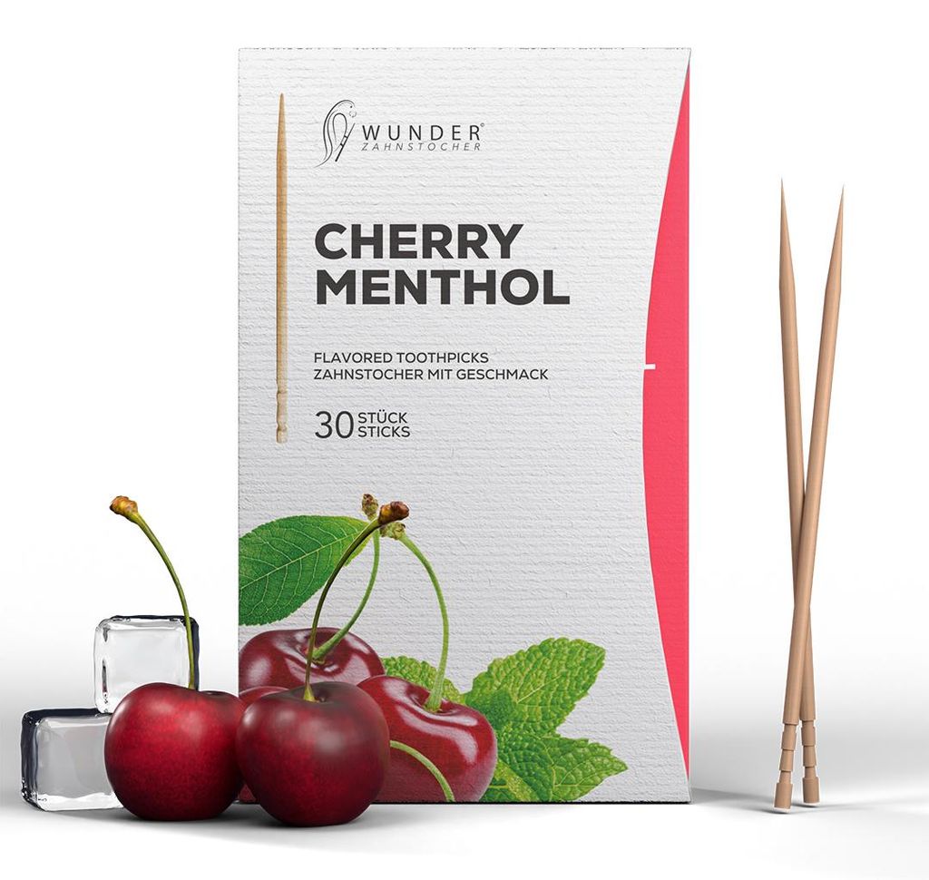 Wunder Zahnstocher mit Geschmack - Kirsche Menthol - 30 Produktbild 