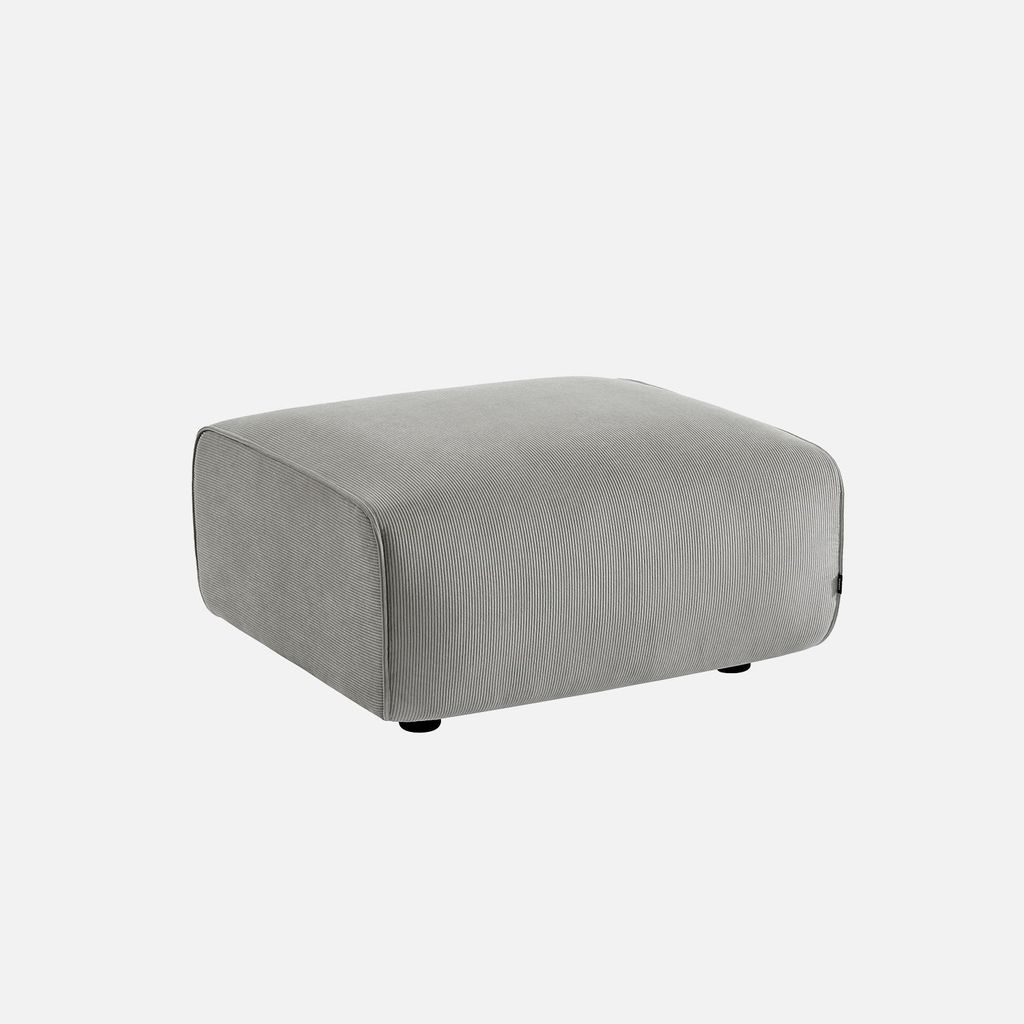 sweeek - Sitzhocker, Fußhocker mit Cordbezug für Produktbild 