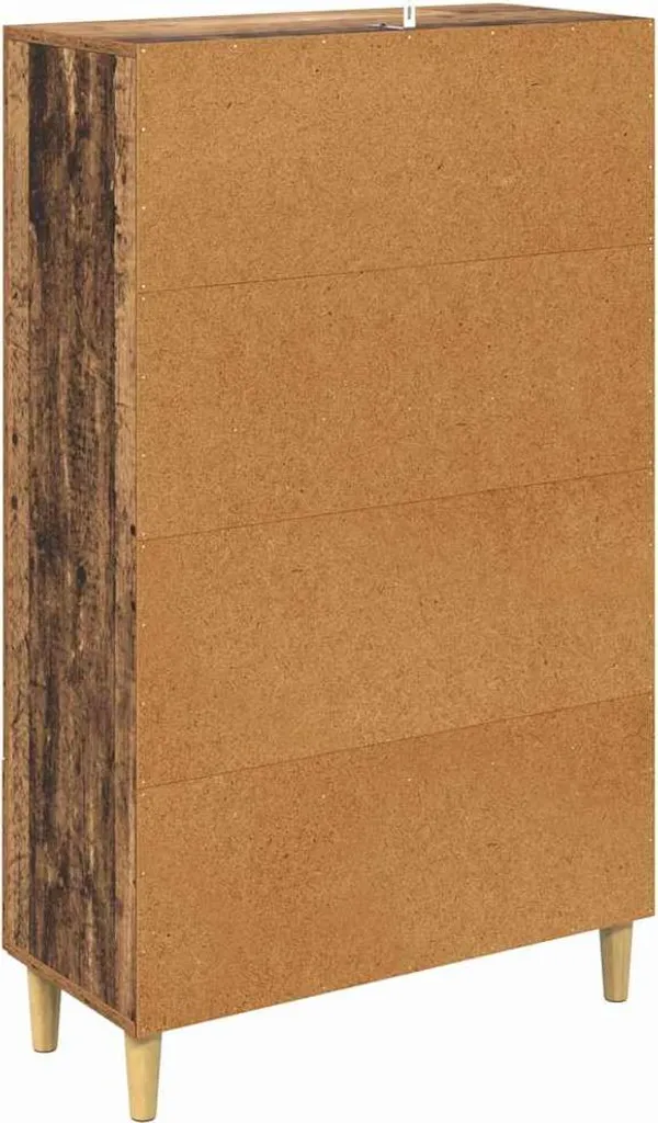 SYFAX™ Mobile Credenza Legno Vecchio 70x31x115cm | Arredo Loft Industriale - 8
