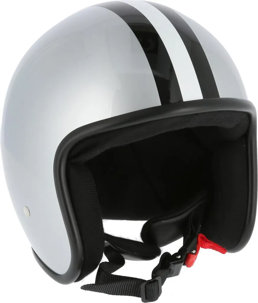 Casque Confortable Taille XL Arc A-611 Argenté Look Rétro sans Pression