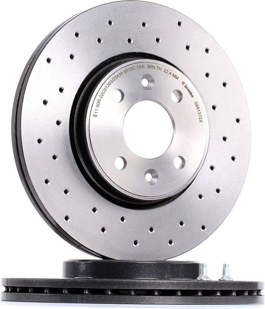 BREMBO 09.8137.2X - OE 8671005975 Bremsscheibe für Laguna I, Megane I, Megane II, Megane Scenic, Scenic I, Scenic II