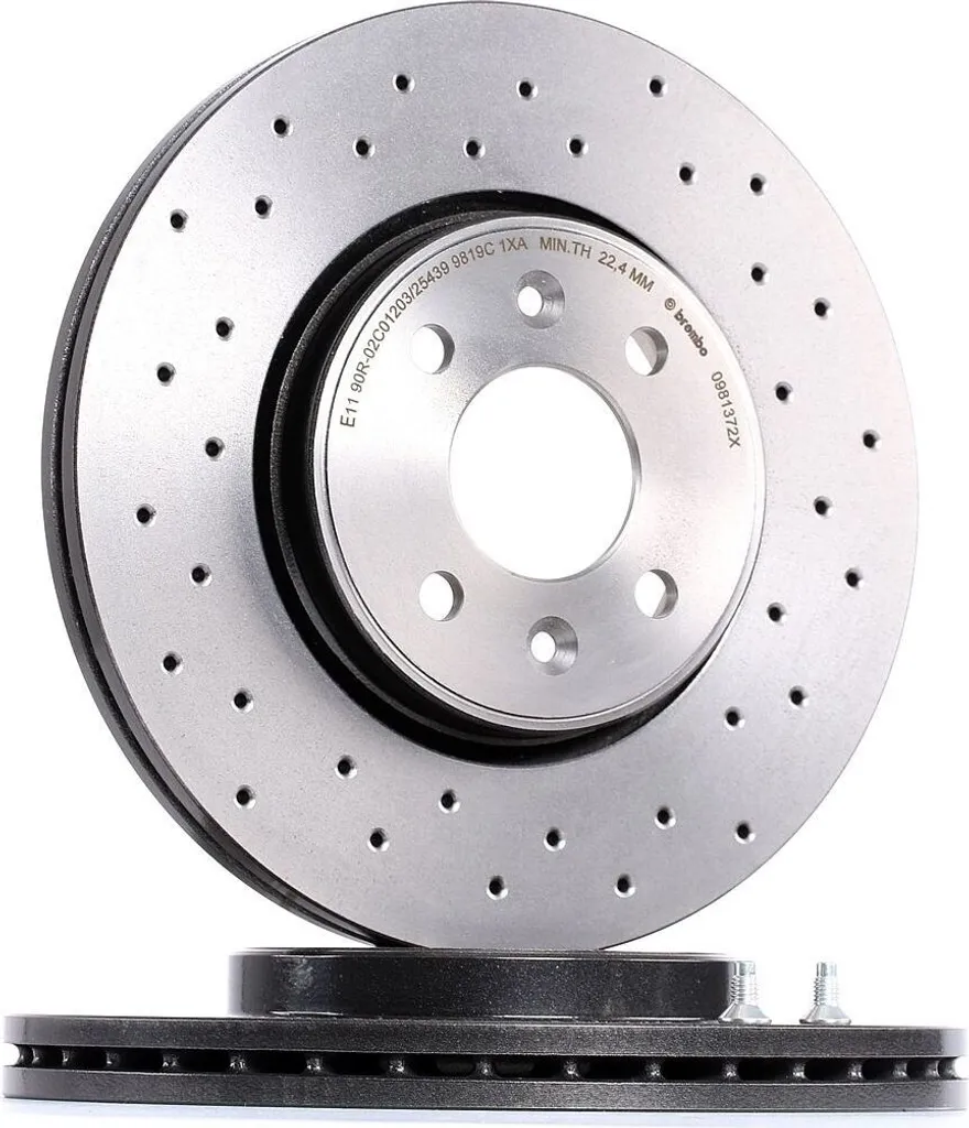 Disque de frein Brembo 09.8137.2X pour Laguna I et Scenic II (8671005975)