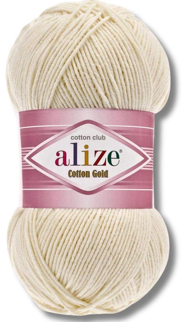 Alize 1x 100g Baumwolle Gold Wolle, Uni, Häkeln, Stricken (878)
