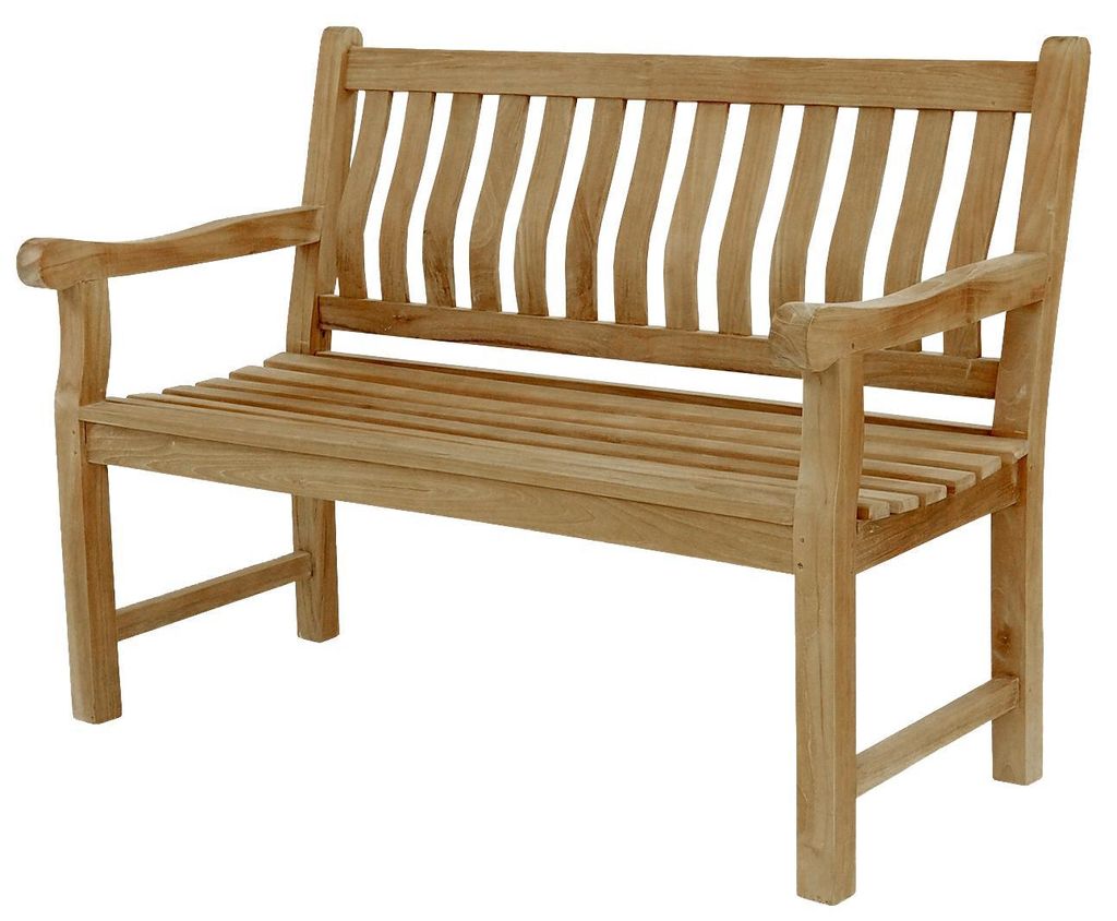Endorphin Gartenbank Breite 150 cm, Parkbank, Teakholz Bank, nachhaltig, wetterfest, Kernholz, ergonomisch