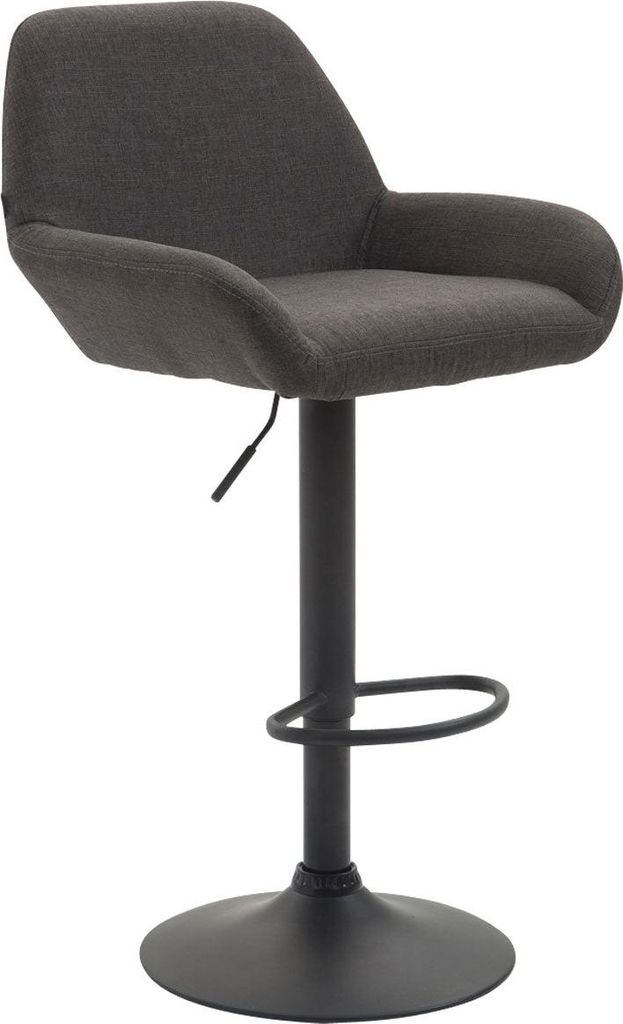 Tabouret de bar CLP Braga en tissu, pivotant et réglable en Image du produit 