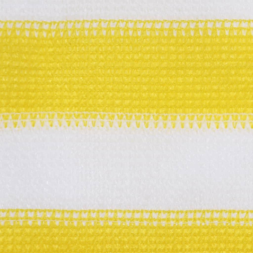 vidaXL Balkonová zástěna žlutá a bílá 120x600 cm HDPE Obrázek produktu 