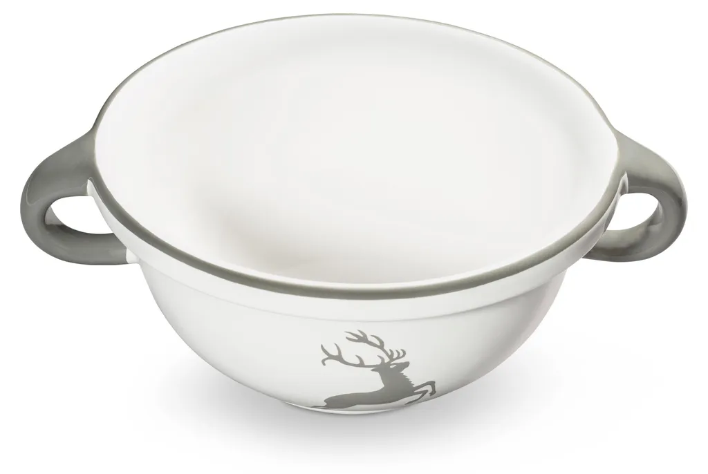 Bol Cerf Gris Gmundner Keramik Weitling 17cm en céramique faite main
