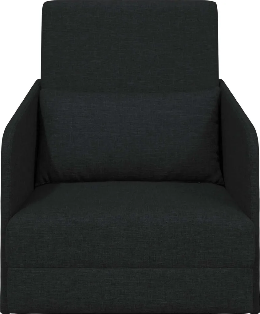 Petit canapé-lit pliant vidaXL noir : la solution gain de place en tissu
